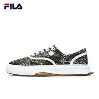 FILA FUSION斐乐潮牌女子潮流板鞋2021秋季新款时尚帆布鞋运动鞋 花绿色-GN 35.5