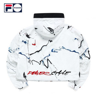 FILA FUSION X FUTURA联名2021夏秋新款潮牌女装时尚短外套飞行服 闪电幻彩-WT（宽松版型，建议拍小一码） 175/92A/XL