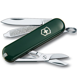 VICTORINOX 维氏 0.6223.4 典范多功能瑞士军刀 58mm 7种功能 绿色