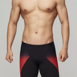 SPEEDO 速比涛 梦之队荣耀共享版 男子泳裤 810851G111 黑色/红色 XL