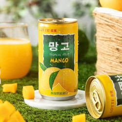 韩国果汁饮料_lotte 乐天 芒果汁180*4瓶多少钱-什么值得买