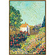 弘舍 梵高 现代风景油画《阿尔勒花园》成品尺寸67x46cm 油画布 闪耀金