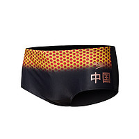 SPEEDO 速比涛 梦之队荣耀共享版 男子三角泳裤 802587G111 黑色/红色 XL