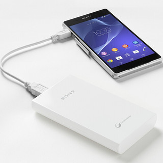 SONY 索尼 V10 移动电源 典雅白 10000mAh micro usb 7.5W 线充套装