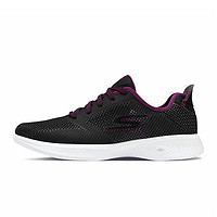 SKECHERS 斯凯奇 Go Walk 4 女子休闲运动鞋 14935/BKPR 黑色/紫色 35.5