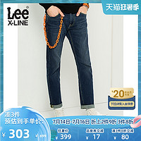 Lee XLINE 724舒适直筒蓝色男牛仔裤潮流LML7242VABAS