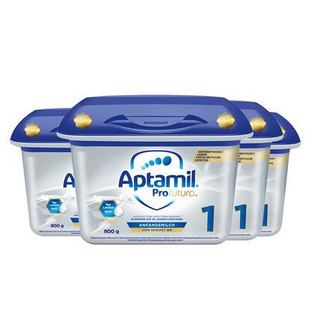 Aptamil 爱他美 德国爱他美(Aptamil)白金版婴幼儿配方奶粉1段(0-6个月)800g*4罐
