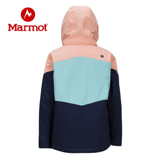 Marmot 土拨鼠 户外运动新款冲锋衣滑雪服女童透气保暖滑雪衣V79870