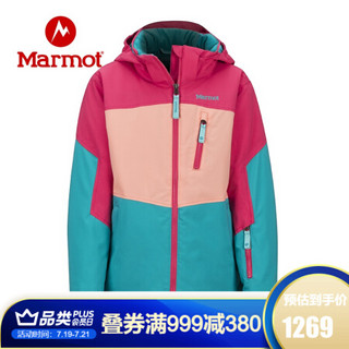 Marmot 土拨鼠 户外运动新款冲锋衣滑雪服女童透气保暖滑雪衣V79870