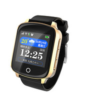 TuChuang 途创 心率版 智能手表 土豪金 黑色表带（GPS、血压、血氧、SOS)