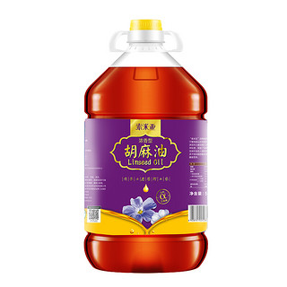 Somia 索米亚 浓香胡麻油 宁夏传统小磨压榨 亚麻籽油食用油5L