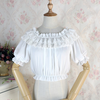 Princess tailor 公主的裁缝 Lolita洛丽塔 女士短袖衬衣 白色