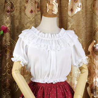 Princess tailor 公主的裁缝 Lolita洛丽塔 女士短袖衬衣 白色