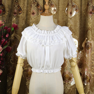 Princess tailor 公主的裁缝 Lolita洛丽塔 女士短袖衬衣 白色