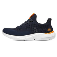 SKECHERS 斯凯奇 Ingram 男子休闲运动鞋 210281/NVOR 海军蓝色/橘色 39.5