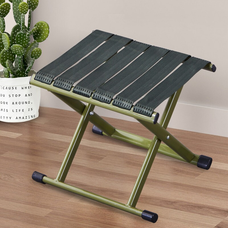 景彩 凳子折叠凳马扎板凳户外便携椅凳矮凳小凳子jc118 纯绿-中号