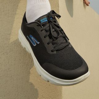 SKECHERS 斯凯奇 Go Walk Evolution Ultra 男子休闲运动鞋 54754/BKBL 黑色/蓝色 44.5