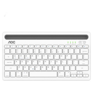 AOC 冠捷 KB701 78键 蓝牙无线薄膜键盘 白色 无光
