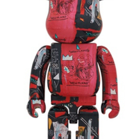 维格列艺术 积木熊 BEARBRICK 巴斯奎特+安迪沃霍尔联名 1000% 装饰玩偶 700mm摆件