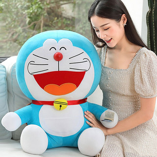 Doraemon 哆啦A梦 哆啦a梦毛绒玩具男孩女孩抱枕公仔抖音同款叮当猫布娃娃玩偶送女友生日礼物 欢乐款26寸65厘米