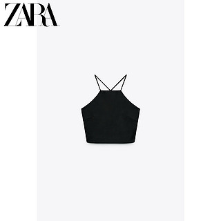 ZARA 04661444800 女士丝缎质感短上衣