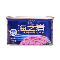PLUS会员：海之岩 火腿午餐肉罐头198g*3罐