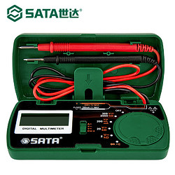 SATA 世达 数字防烧万用表迷你小型袖珍高精度电表笔万用表数显DY03001 DY03001