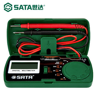 SATA 世达 数字防烧万用表迷你小型袖珍高精度电表笔万用表数显DY03001 DY03001