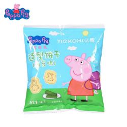 Peppa Pig 小猪佩奇 PeppaPig造型饼干海苔味18克 宝宝儿童零食