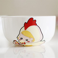 NOSIN 诺轩 12生肖碗可爱卡通碗实用儿童餐具陶瓷韩式碗 套装家庭餐具