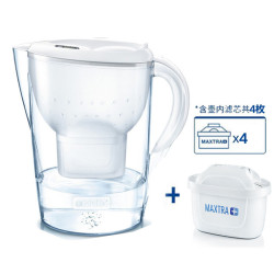 BRITA 碧然德 滤水壶 MARELLAXL3.5L(白)+滤芯3只/盒