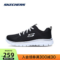 SKECHERS 斯凯奇 Skechers/斯凯奇2021夏季新款女子轻便网面透气跑步鞋 休闲运动鞋