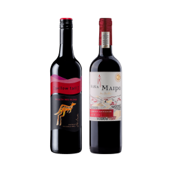 Vina Maipo 迈坡 故乡赤霞珠干红&黄尾袋鼠联名系列葡萄酒 750ml*2支