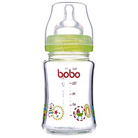 bobo 乐儿宝 BP527B 玻璃奶瓶 160ml 绿色 0-3月