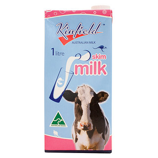 Kinfield 全脂纯牛奶 1L*12盒