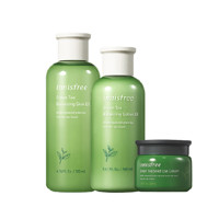 innisfree 悦诗风吟 绿茶精粹护肤套装 (柔肤水200ml+柔肤露160ml+绿茶籽眼霜30ml)