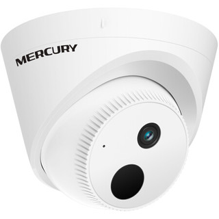 MERCURY 水星网络 摄像头300万H.265+室内监控POE供电红外网络监控套装夜视高清监控设备摄像机 MIPC3312P-2.8