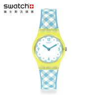 斯沃琪（Swatch）瑞士手表  简约  石英 田园明蓝 学生男女士表LJ112