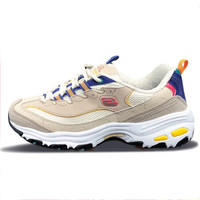 斯凯奇 SKECHERS 经典休闲鞋 女子时尚老爹鞋 熊猫鞋 11947/NTMT 自然色 36码 US6码