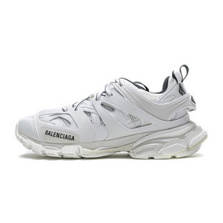 巴黎世家 BALENCIAGA SS21春夏款 男士TRACK纯色休闲运动鞋 542023 W3AC1 9010 白色 40