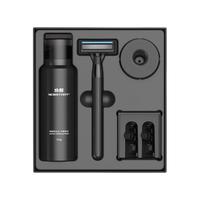 NEOWAK H300-6 5层刀片手动剃须刀套装 (1刀架+3刀头+柠檬香型剃须泡115g+底座)