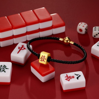 chjjewellery潮宏基好事发生系列shg30000515麻将发字足金转运珠11g