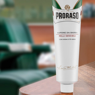 PRORASO 博拉索 绿茶抗敏系列男士燕麦绿茶剃须膏 150ml