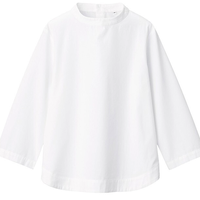 無印良品  無印良品 MUJI 女士七分袖衬衫 BCA04A0A 白色 L