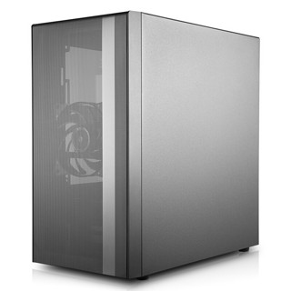 COOLERMASTER 酷冷至尊 MasterBox NR400 MATX机箱 半侧透 银色