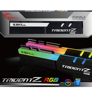 G.SKILL 芝奇 幻光戟系列 DDR4 3200MHz RGB 台式机内存 灯条 黑色 16GB 8GBx2 F4-3200C16D-16GTZR