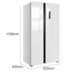 TCL R518V3-S 双开门电冰箱 芭蕾白