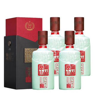 DESHAN 德山 御品德山 火红年代 伍拾年代 52%vol 浓香型白酒 500ml*4瓶 整箱装