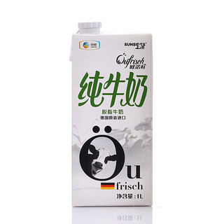 SUNSIDES 上质 脱脂纯牛奶 1L*6盒