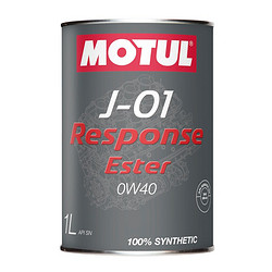 MOTUL 摩特 日本进口 摩特(MOTUL)全合成汽机油 J-01系列 铁罐汽机油0w40 SN级 0W 40 4升